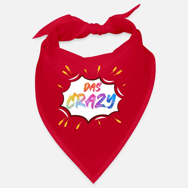 Das Crazy Farbknall - Bandana - Rot