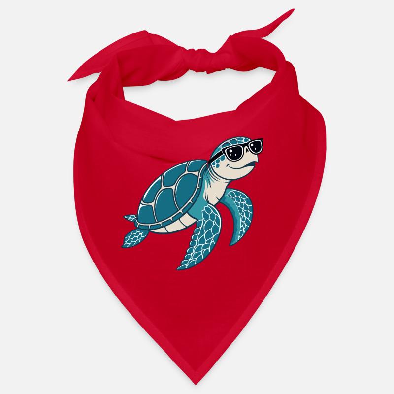 Schildkröten-Schick-Brille Bandana