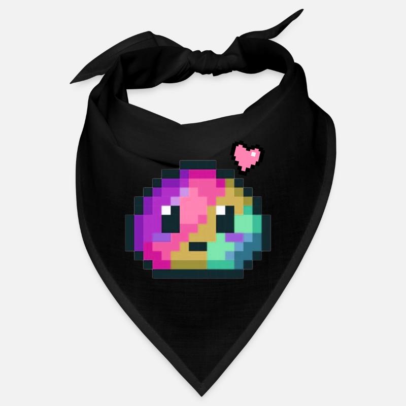 Pixel Farbexplosion Herz 8 Bit Retro Style  Bandana