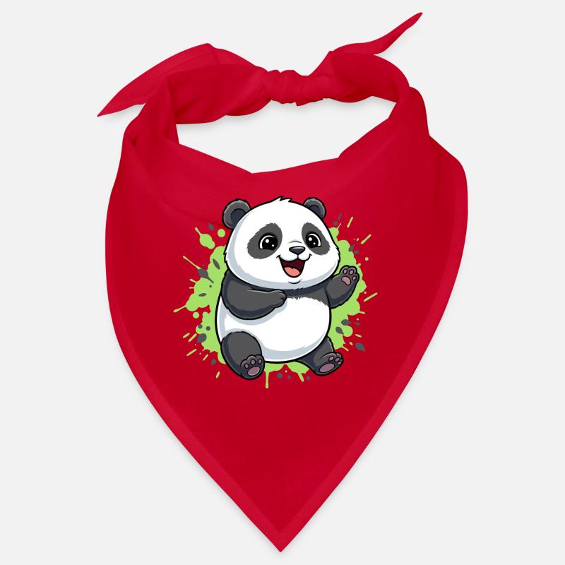Happy Panda Splash Bandana