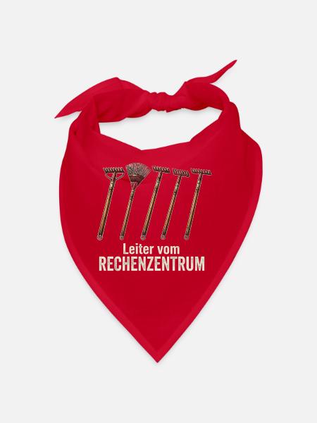 keine Zeit das Rechenzentrum ruft Gartenoutfit - Bandana - Rot - Vorne