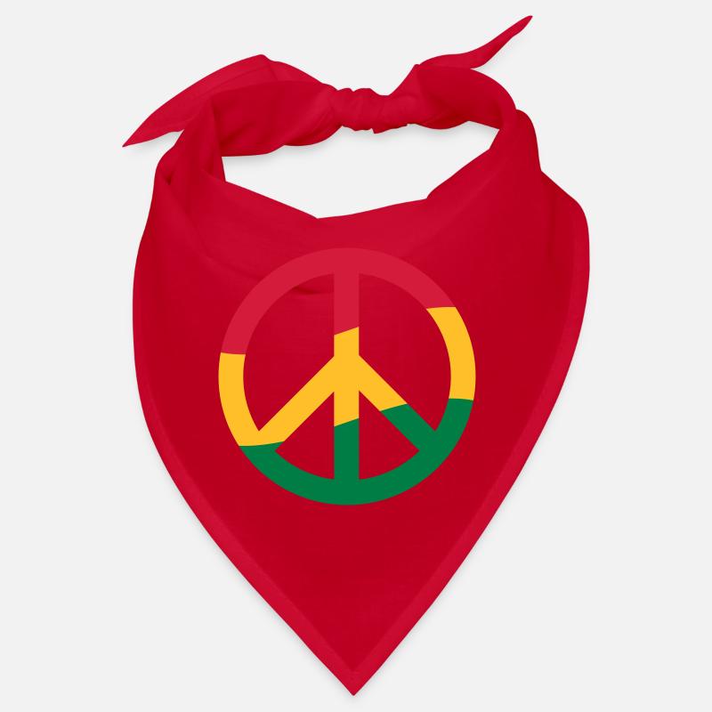 Peacezeichen Rastafari Reggae Musik Frieden Pace Bandana