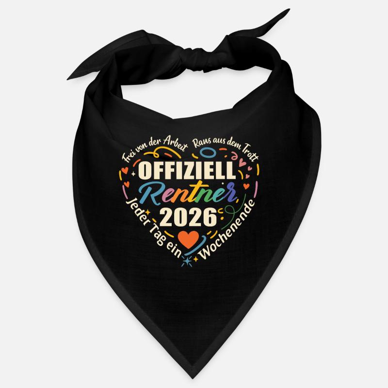 Offizieller Renter 2026 Herzdesign Bandana