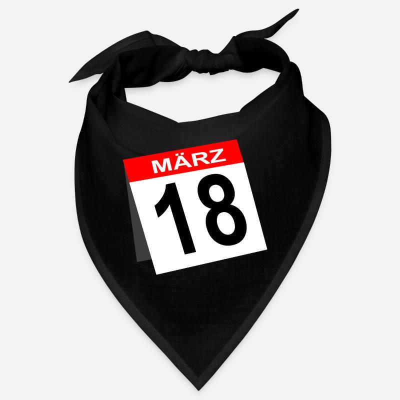 18. Geburtstag März Geschenk Kalender Bandana