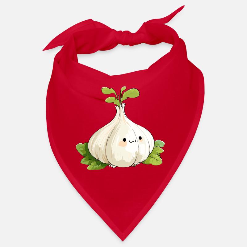 Kawaii Garlic Bulb Mascot Bandana