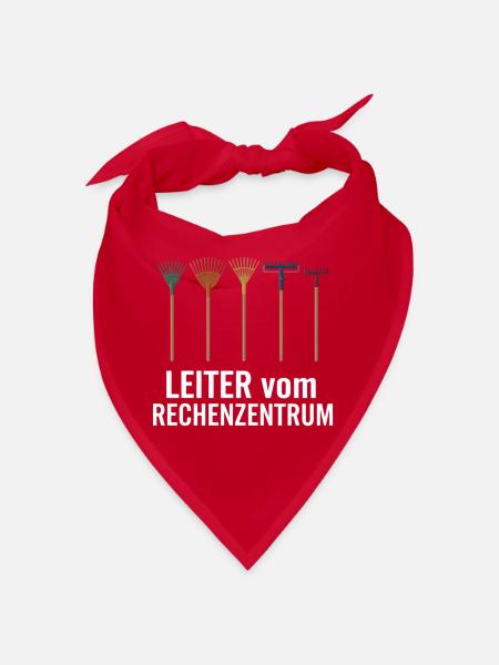 Leiter vom Rechenzentrum Gartenoutfit Gartenarbeit - Bandana - Rot - Vorne
