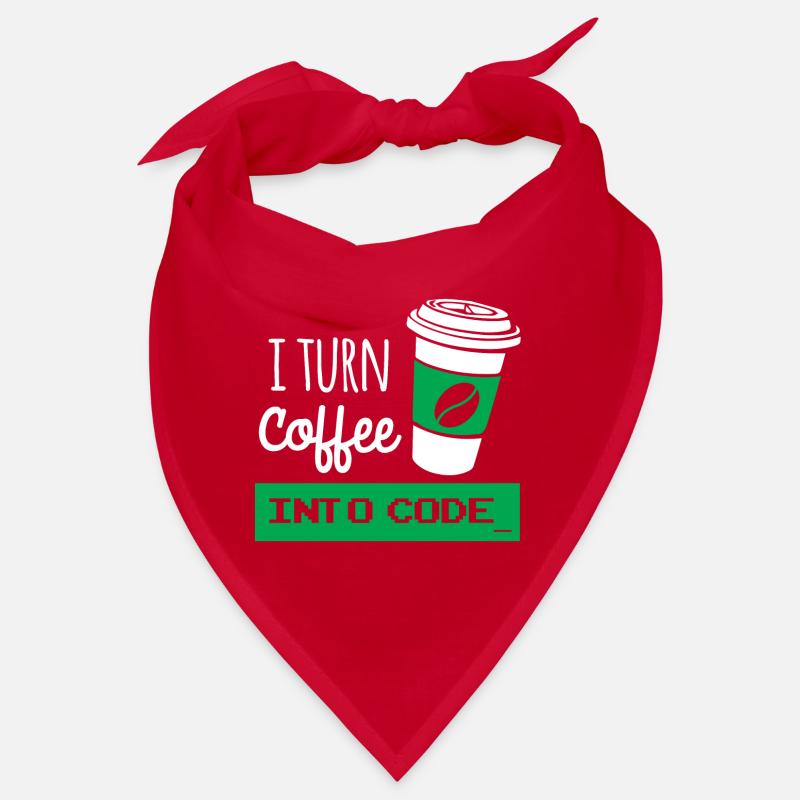 Ich drehe Kaffee in Code-Entwickler Bandana