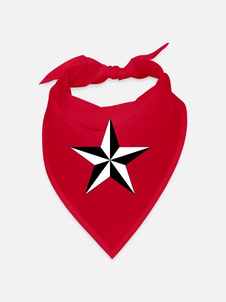nautical star - Bandana - red - Front