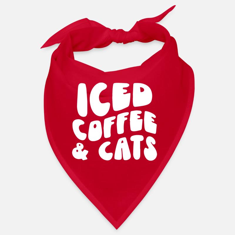 Eiskaffee & Katzenliebhaber Bandana