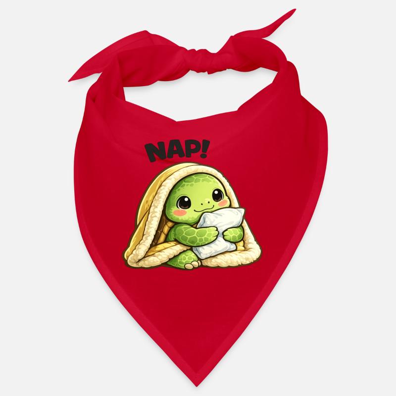 Kuschelige Schildkröte unter Decke Bandana