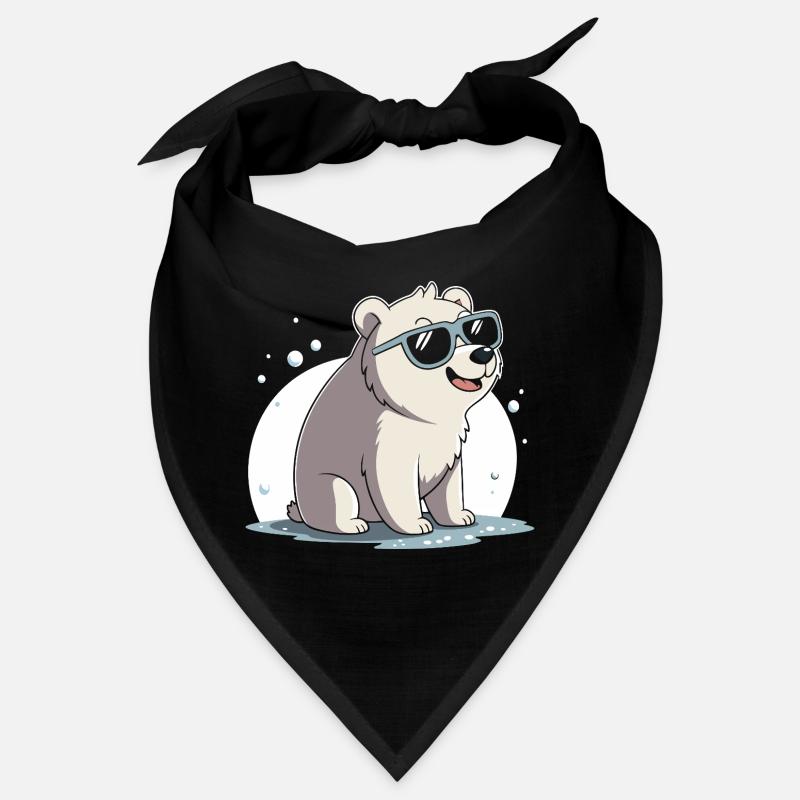 Schicker Eisbär mit Brille Bandana