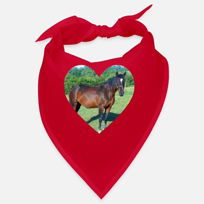 Conception du coeur de cheval Bandana