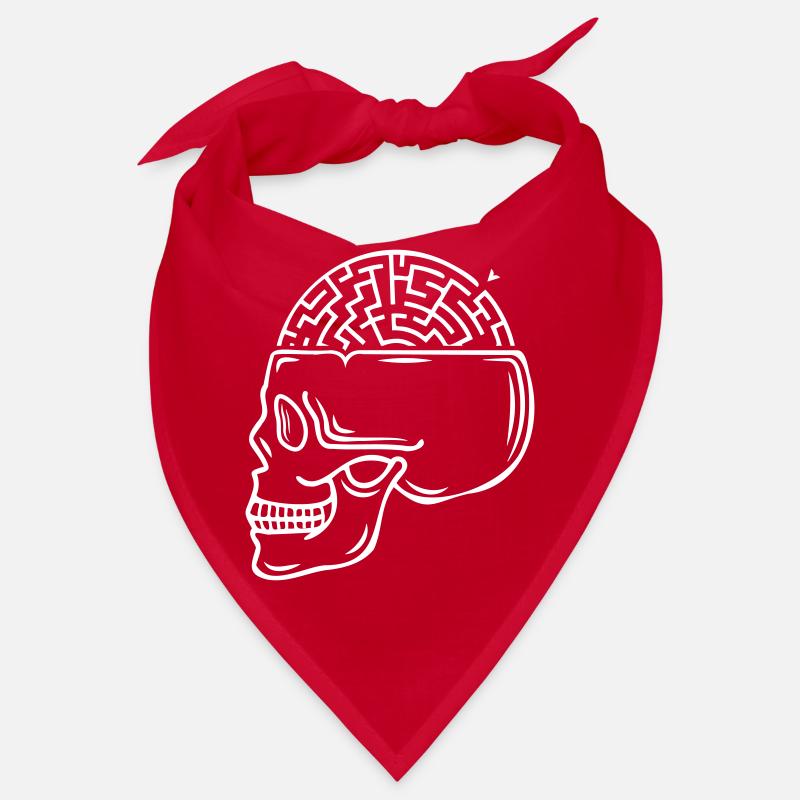 Skull Maze-Brain Bandana