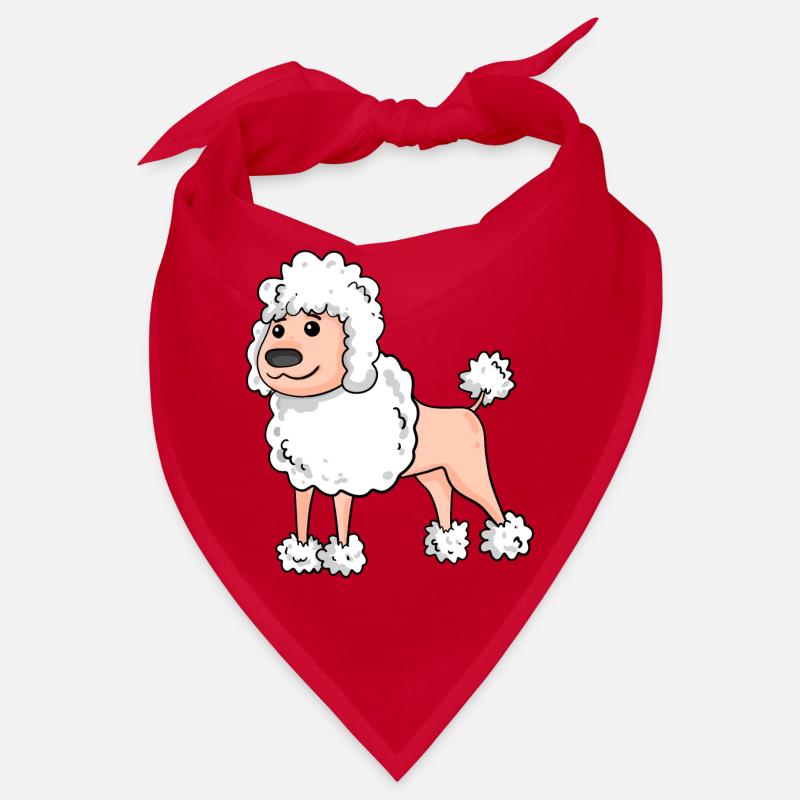 Pudel Weiß Hunderasse Bandana