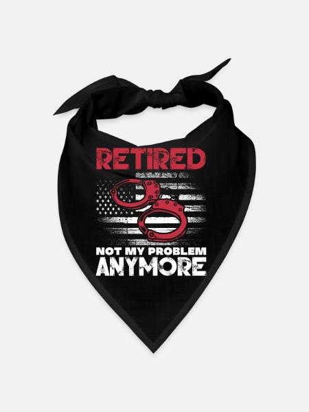 La retraite n’est plus mon problème – Prison à la retraite - Bandana - rouge - Devant