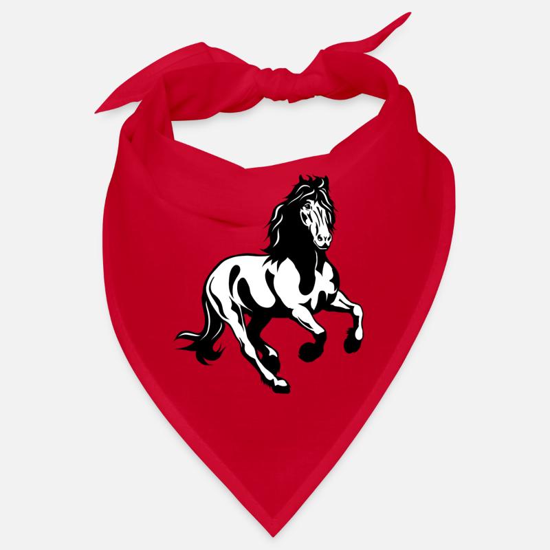 Étalon frison au galop Bandana