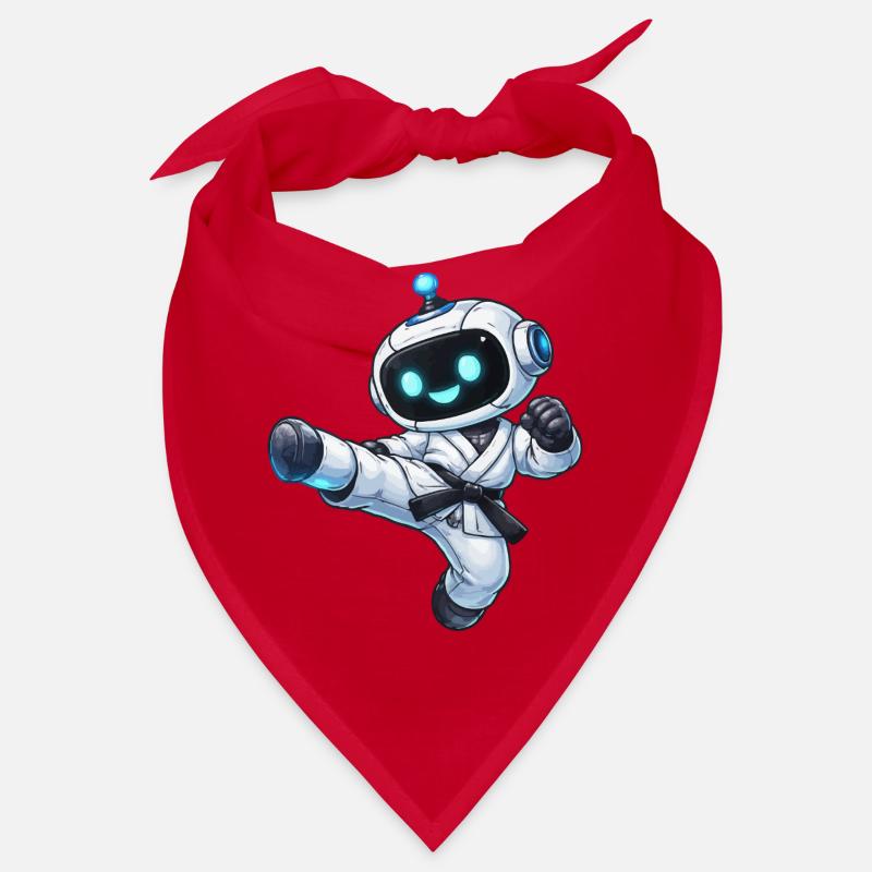 Combat robot in karate gi Bandana