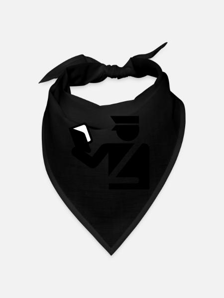 chapeau idée cadeau Policeman billet excès de vitesse - Bandana - rouge - Devant