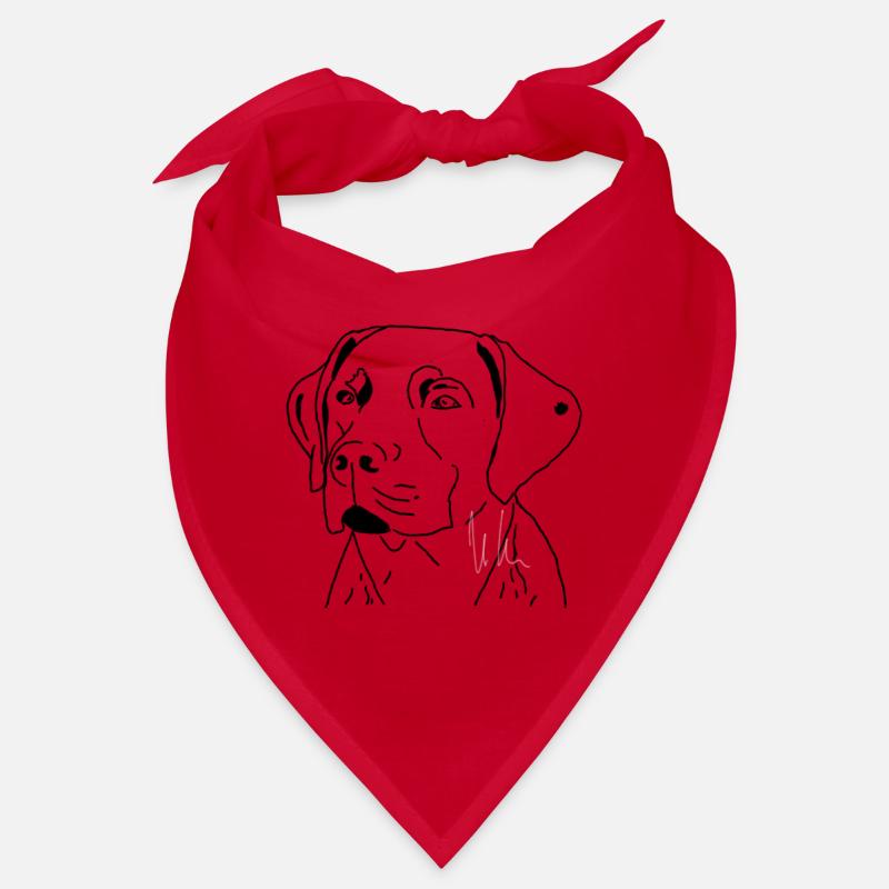 Labrador - Bandana - Rot