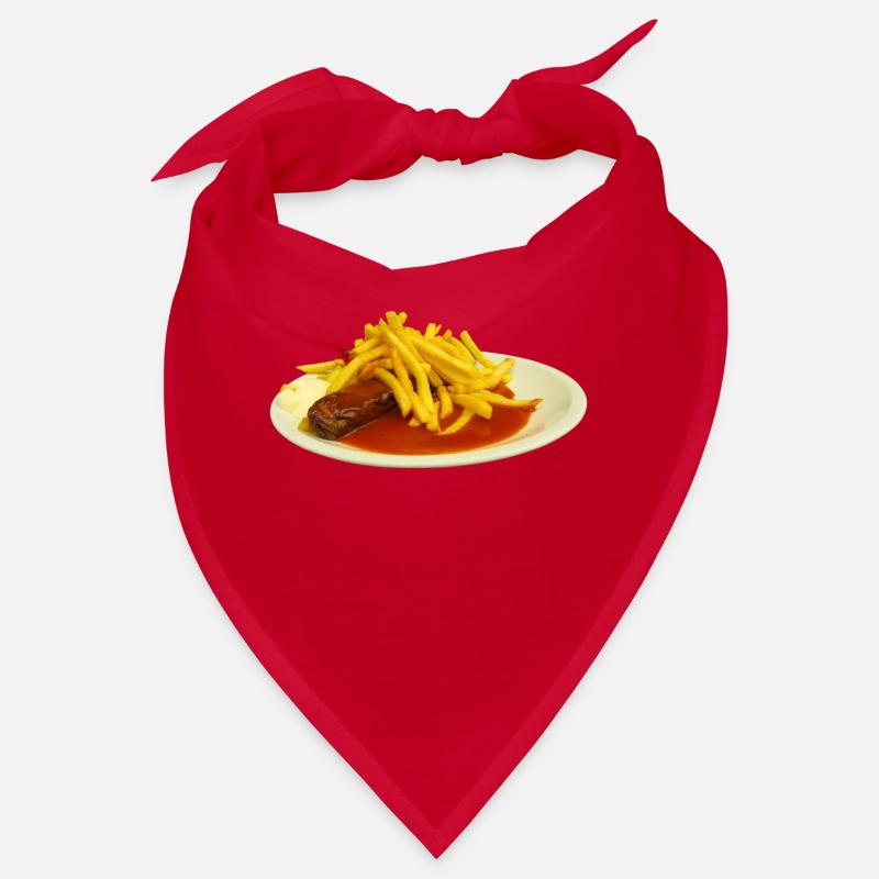 Currywurst mit Pommes Bandana