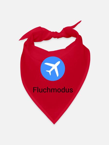 Airplane Mode Swearing Airplane Icon Office Humor Funny - Bandana - red - Front