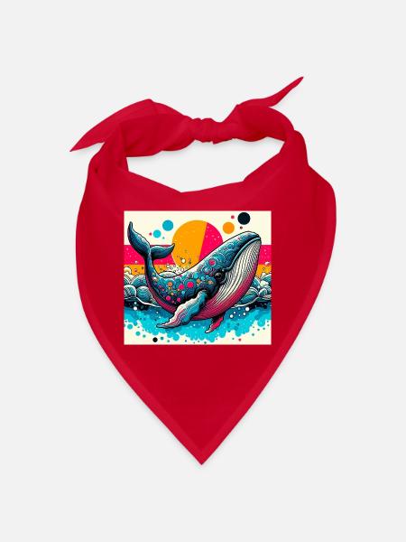 Wal - Bandana - Rot - Vorne