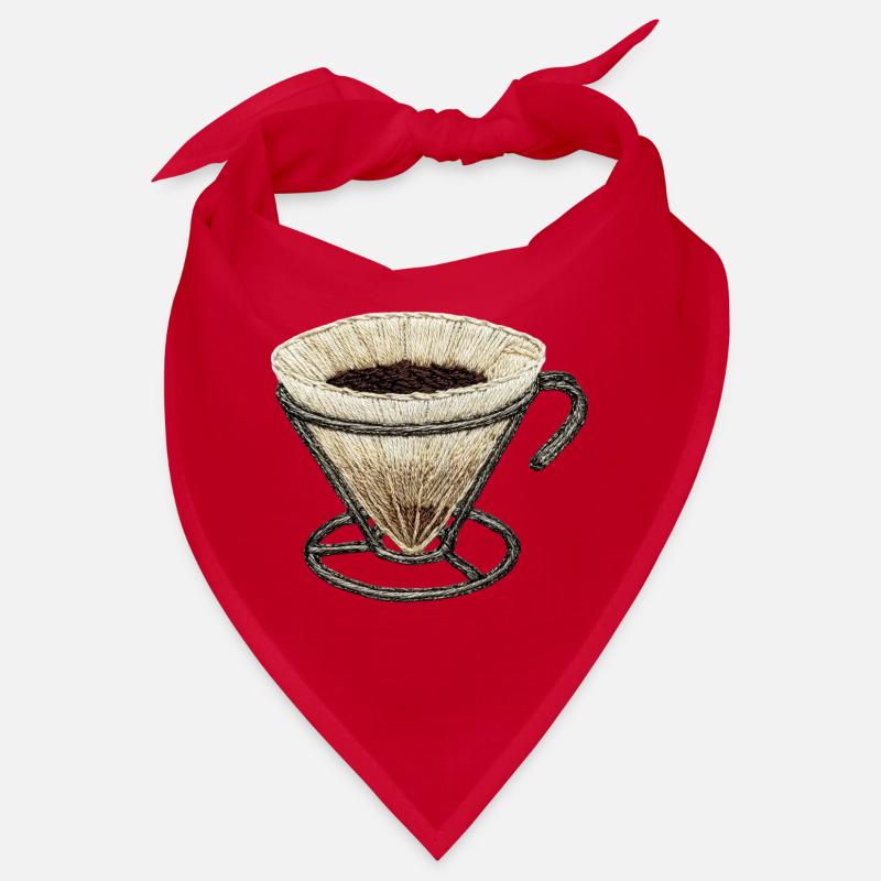 Filtre à café brodé – coffee nerd (imprimé) Bandana