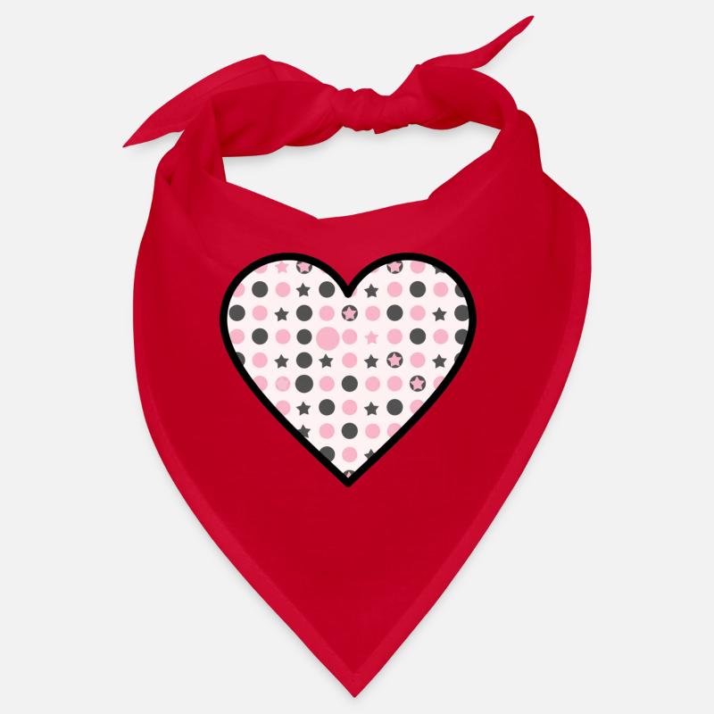 Motif de cœur Points étoilés mignons Bandana