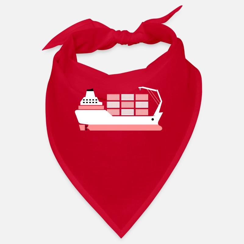 container ship pink Bandana