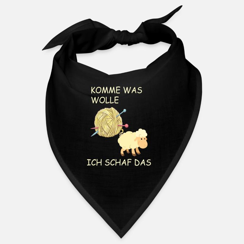 Stricken & Häkeln "Komme was Wolle ich Schaf das" Bandana