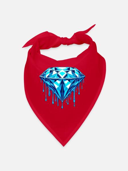 Diamant - Bandana - Rot - Vorne