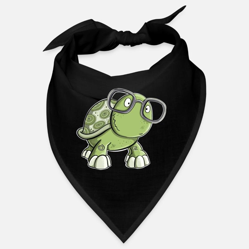 Schildkröte mit Brille Bandana