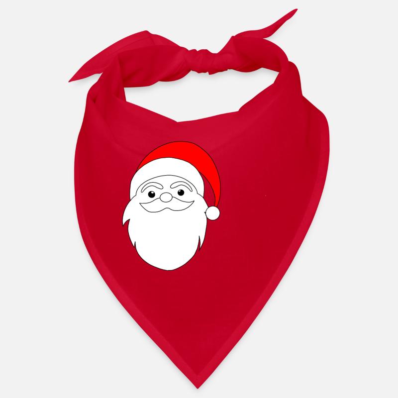 Weihnachtsmann Linienkunst Bandana