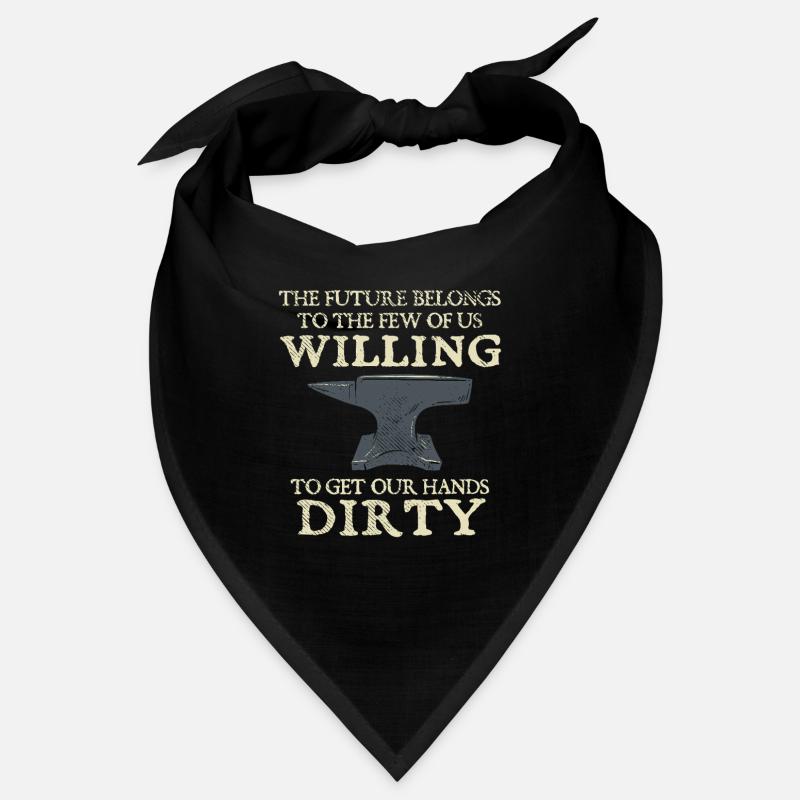 Blacksmith Anvil Future Willing Hands Dirty Design Bandana