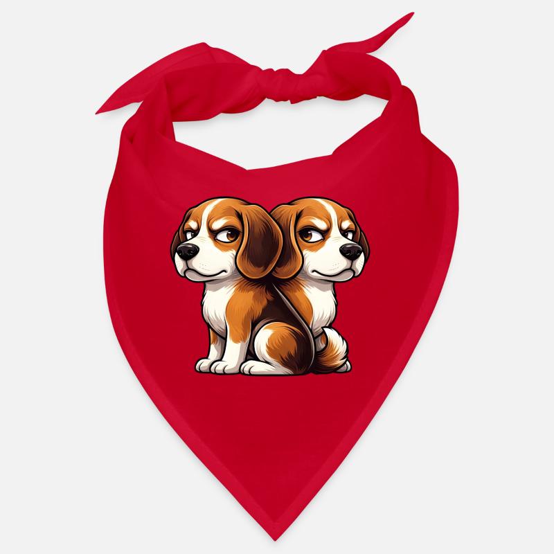 Amis de dessins animés Beagle mignons Bandana