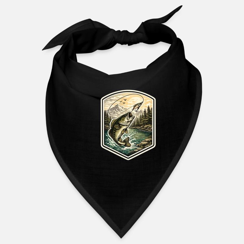 Fish jump at the mountain lake Bandana