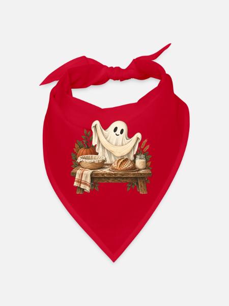 Herbstgeist am Erntetisch - Bandana - Rot - Vorne