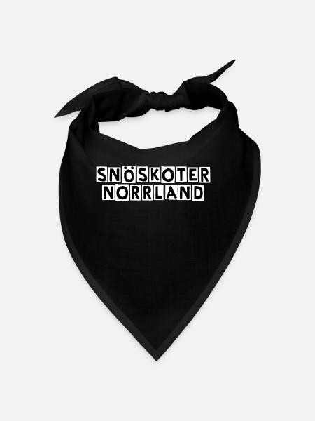 logo de snoskoternorrland2016 - Bandana - noir - Devant