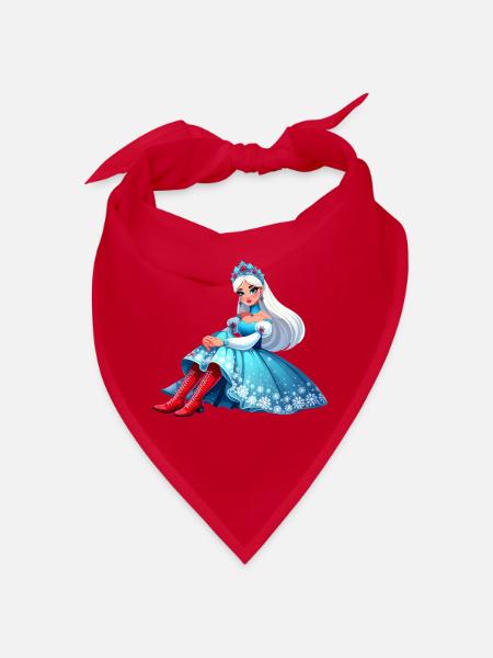 Ded Moroz Snegurotschka russischer Weihnachtsmann - Bandana - Rot - Vorne