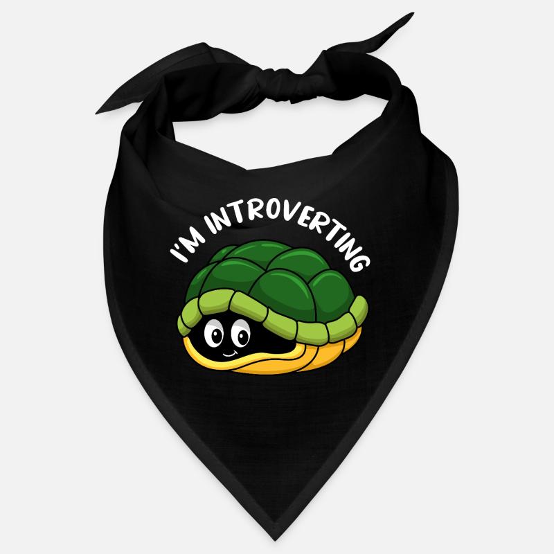 Cute Hiding Turtle Tortoise Shell Cartoon Art Bandana