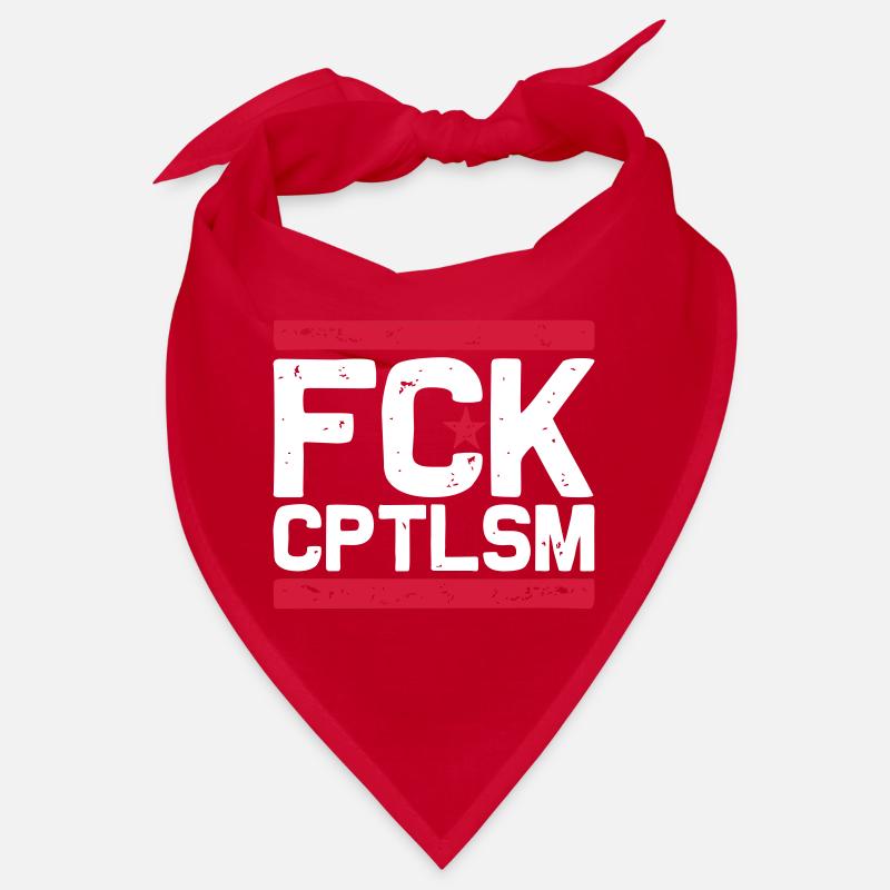 FCK CPTLSM (white) Bandana