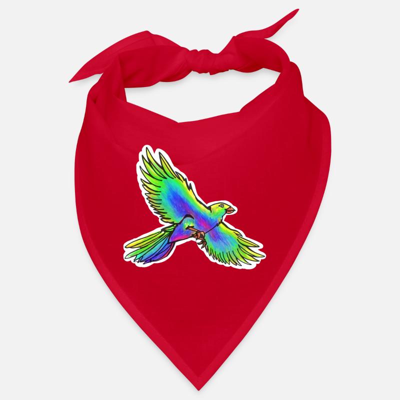 Oiseau de paradis (jaune-vert-bleu) Bandana