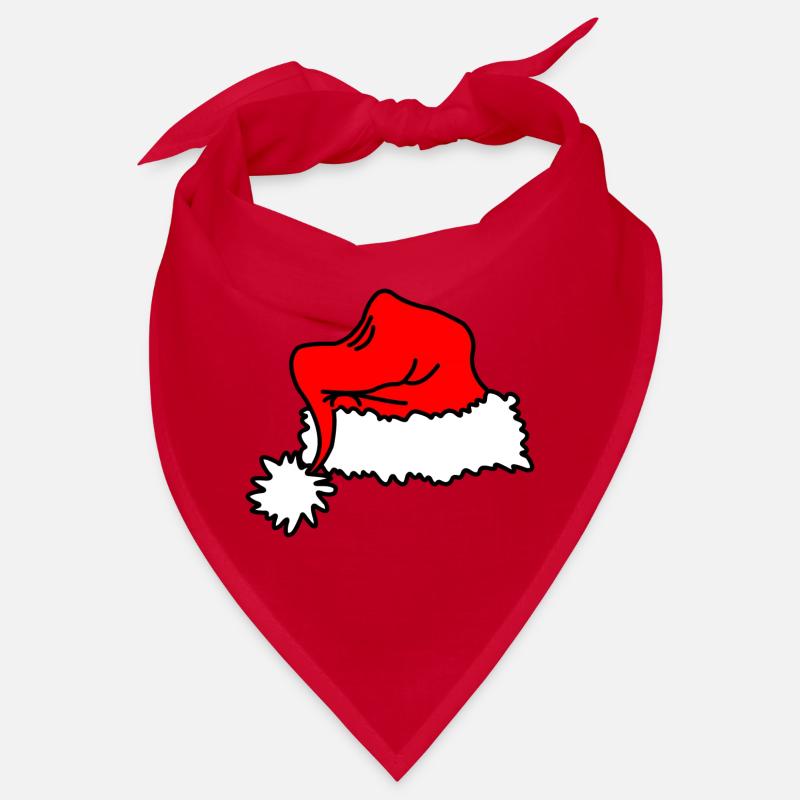 Chapeau de Noël rouge Bandana