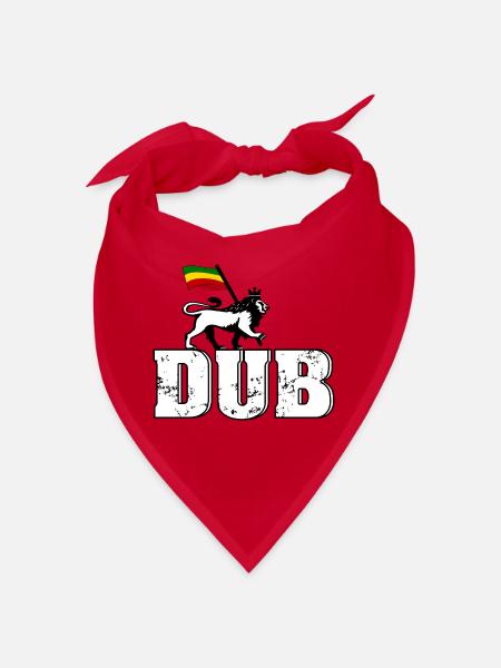 Dub Reggae Lion - Bandana - red