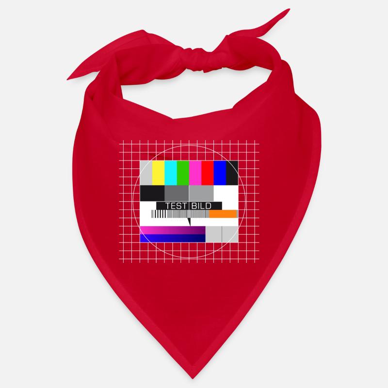 Testbild Fernsehen Bildschirm nostalgisch Display Bandana