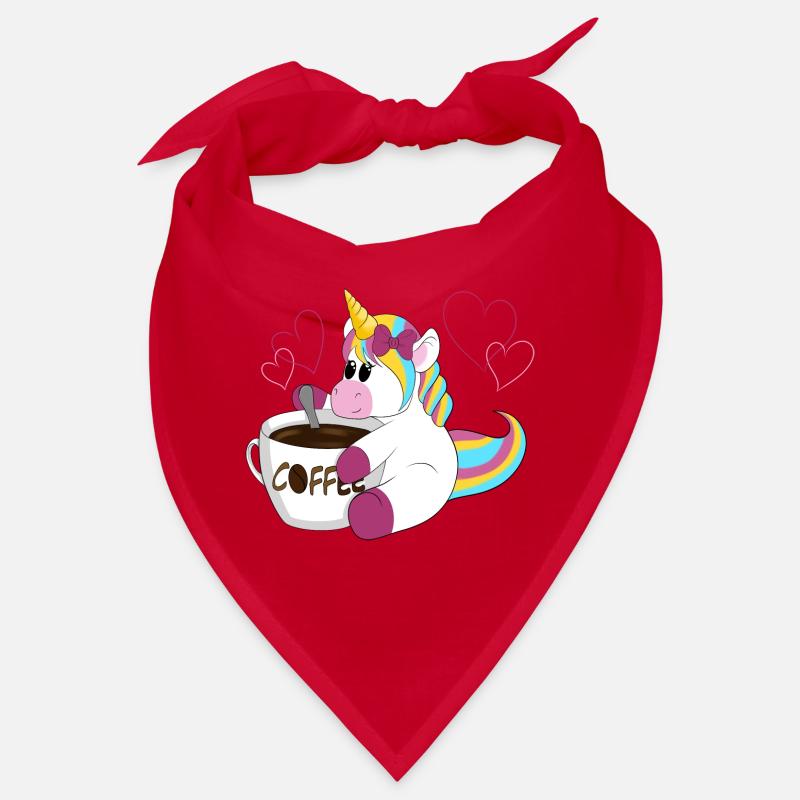 Rainbow Unicorn Coffee Magic Bandana