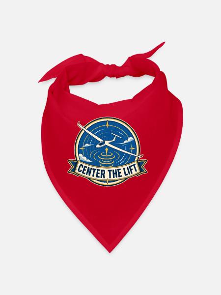 CENTER THE LIFT - Bandana - Rot - Vorne