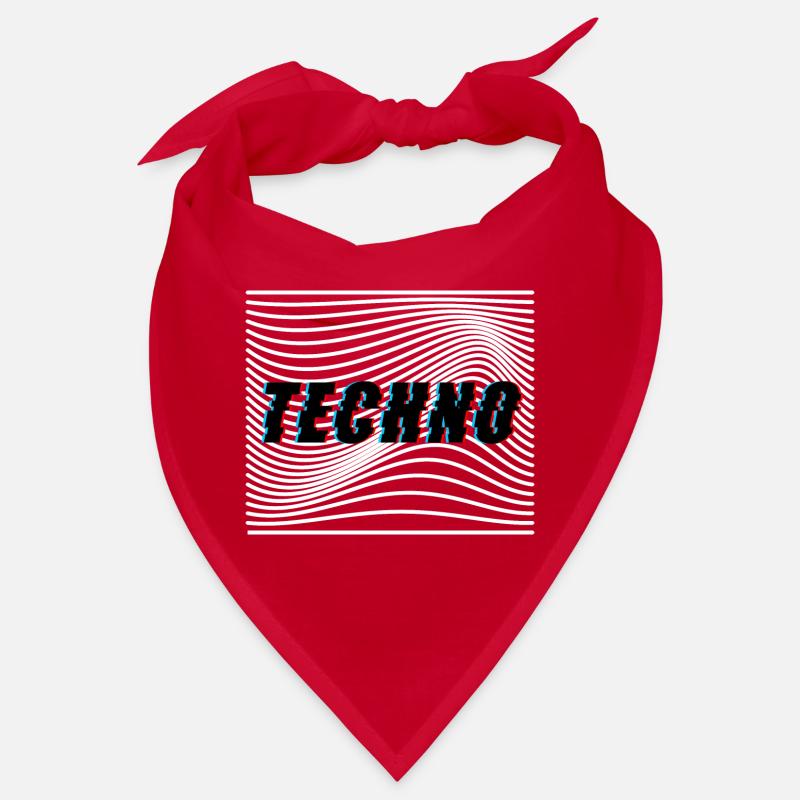 Techno Wellen Trippy Psychedelisch Bandana