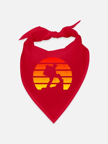 Hiking Hiking Mountains Mountaineering Mountains Mountain - Bandana - red - Front