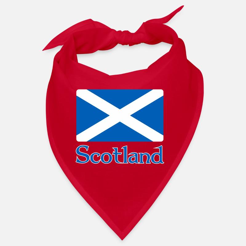 Drapeau de l’Écosse avec texte - Bandana - rouge